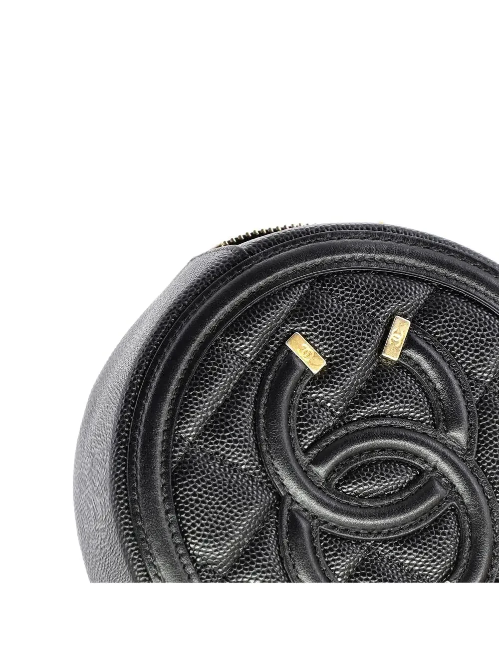 Chanel Filigree Round Clutch With Chain #239852C27B